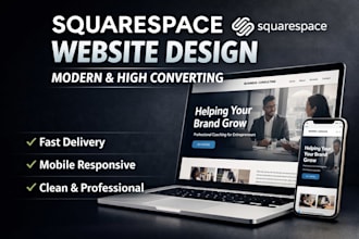 design or redesign a professional squarespace website