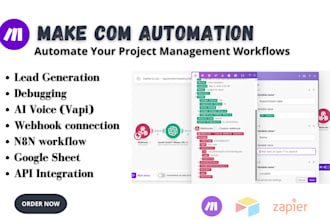 build or fix make com automation scenario vapi ai ghl made com integromat ai bot