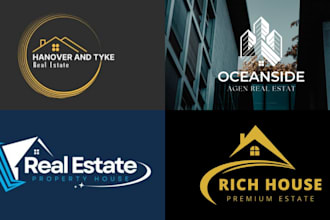 design a custom real estate logo for signs, yard boards, and branding