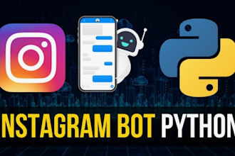 develop social media bot, bot automation, live stream automation bot python bot