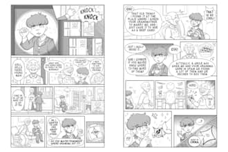 draw comic page retro vintage graphic novel webtoon comic book book cover design