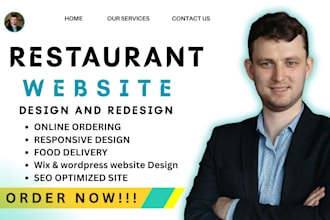 restaurant website food catering website food cafe website food truck website