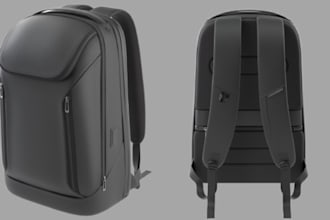 create 3d model render animation 3d mockup of bags, backpack purses wallet