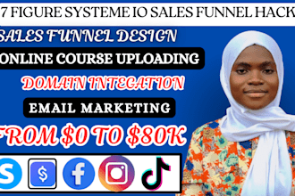 build systeme io sales funnel, systeme io landing page, systeme io online course