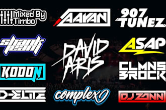 designs dj,producer or band logo