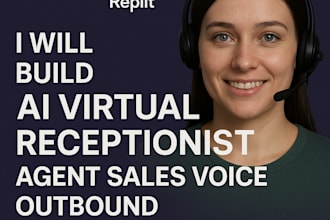 build ai virtual receptionist n8n replit agent sales voice outbound automation