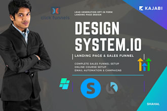 create landing page sales funnel in system io clickfunnels ghl kajabi kartra