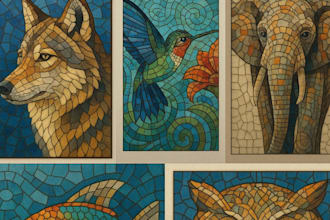 create unique mystery mosaic color by number pages and books for kids and adults