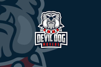 design a high quality bulldog military logo for your brand