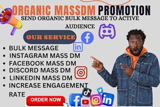 send organic instagram  mass dm facebook mass dm to active targeted audience
