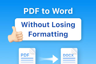 do data entry from pdf to word