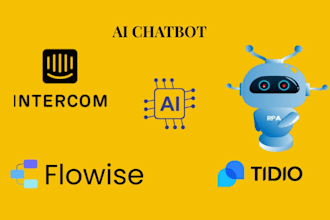 setup ai chatbot with tidio, intercom and flowise