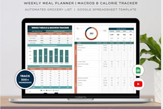 design custom google excel spreadsheets with vba macros dashboards for etsy shop