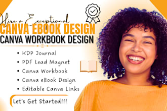 canva ebook design canva workbook design lead magnet KDP journal pdf design