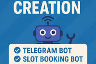 develop driving slot bot,tee time booking bot,driving test bot,test date checker