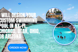 design your custom swimming pool in ny, fl, chicago, utah, ohio, or arizona