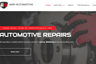 do mechanic garage website, vehicle car repair car dealership spare part website
