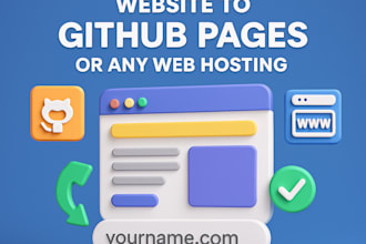 deploy your website to github pages or web hosting