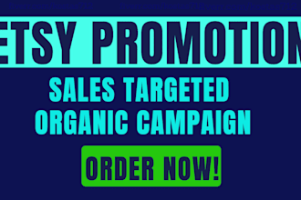 do etsy shop promotion for USA audience