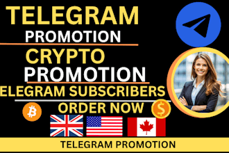 promote your telegram group or channel to real  USA UK targeted audience