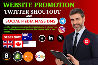 mass dms crypto website promotion twitter shoutout website link to 100m ig fb x