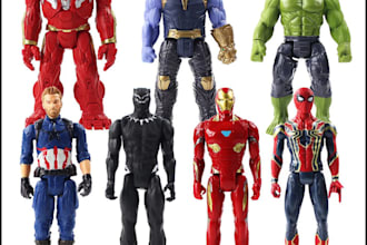 create 3d action figure, 3d printing model design, maya, 3d articulated figure