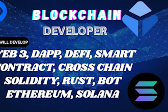 develop erc20,bep2 web3 dapp smart contract dex pump fun trading bot