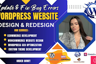 fix wordpress bugs elementor errors woocommerce  divi theme fix wordpress design