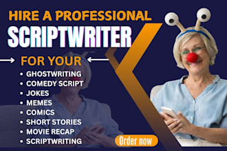 write movie script screenplay short film comedy script humor funny quote jokes