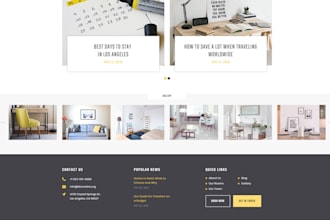 make luxury hostel website, student apartment website, vacation website