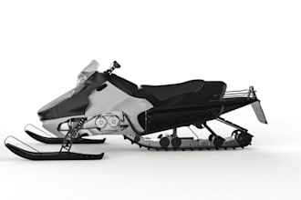 create professional 3d snow bike, atv wrap design, car wrap and 3d for animation