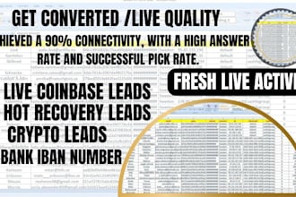 provide HQ fresh live forex lead,crypto leads, MLM contacts, crypto email lists