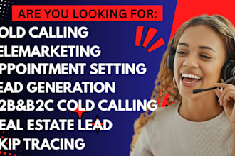 do a real estate cold calling appointment setter virtual assistant telemarketing