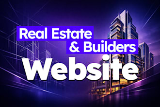 build a modern website for real estate developers, builders