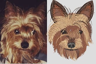 convert your photos into embroidery