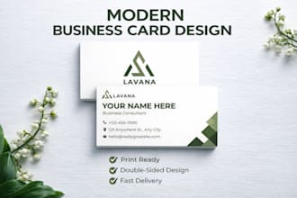 create a minimalist and unique business card