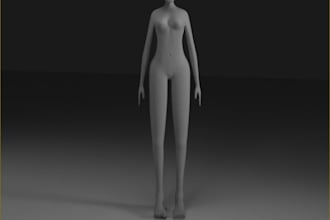 create 3d model, anime 3d printing figure sculpting, miniature, toy for 3d print