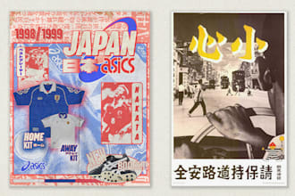 make attractive and creative vintage style posters