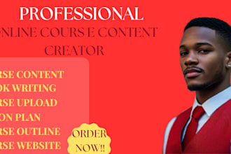 write online course content, online course content creation, ebook online course