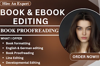 be your pro book editor, book formatting, book proofreading, line editing