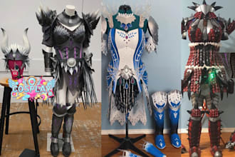 cosplay creation anime wearable cosplay armor printable cosplay props 3d helmet