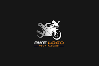 design a minimalist motorcycle logo for your company