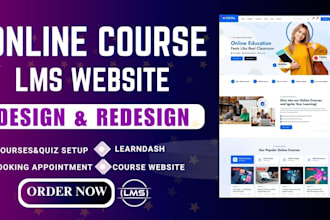 l lms website course website online course education website learndash