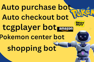 develop auto purchase bot, popmart bot, auto checkout bot, and pokemon buying