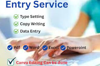 do typing copy writing