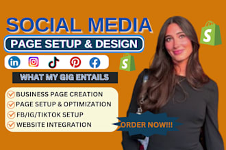 fix, create facebook page, instagram page, manage face book business page