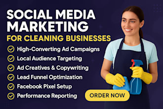 run facebook ads to generate leads for your cleaning service