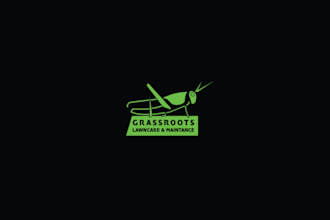 do creative grasshopper logo design for eco and nature brands