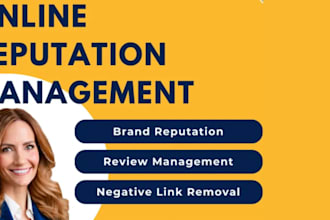 build strong online reputation management and reverse SEO service for you
