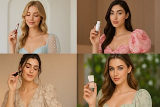 create ai generated product photography with realistic model